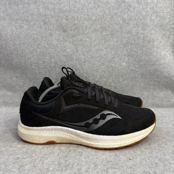 Saucony Shoes Womens Size 9 Ride 17 Black Athletic Running Sneakers S10726-12 - Picture 4 of 10